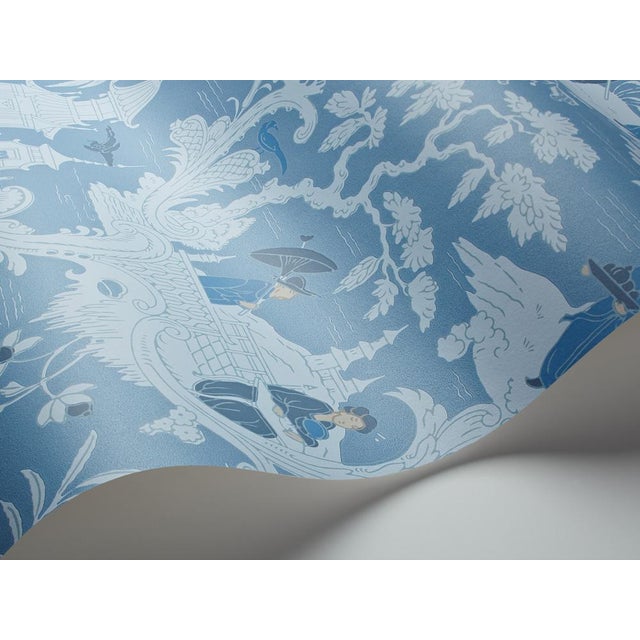 Sample Chinese Toile Blue Cole & Sons Chinoiserie Wallpaper Chairish