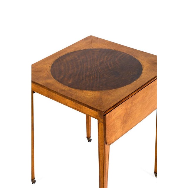 Pembroke Table in Satinwood For Sale - Image 12 of 17