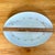 Ceramic Vintage Wyndham “Buttercup” Oval Platter– Yellow & Blue Floral With Silver Trim – 14" For Sale - Image 7 of 8