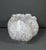Ceramic Kavana Décor Sculptural White & Gray Porcelain Vase With Gold Ruffled Rim For Sale - Image 7 of 14