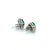 Natural Emerald Diamond Stud Earrings 14k White Gold 2.77 TCW Certified For Sale - Image 4 of 6