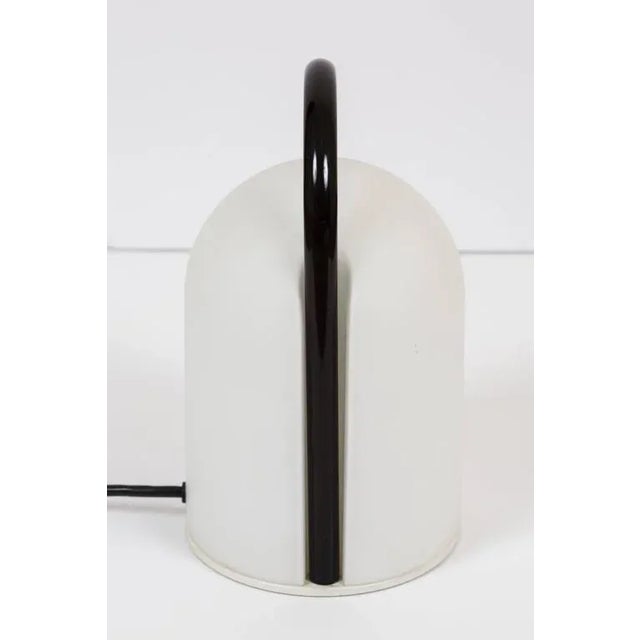 Metal 1980s Romolo Lanciani Brown and Glass 'Tender' Table Lamp for Tronconi For Sale - Image 7 of 7