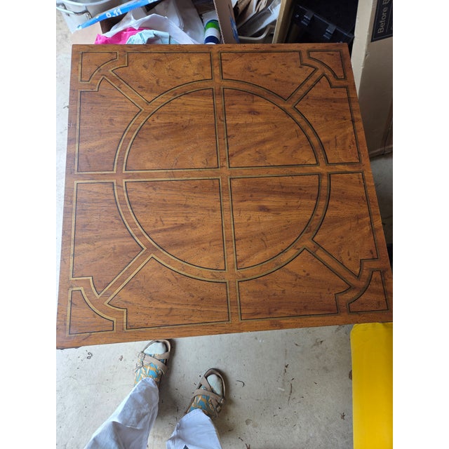 Wood Drexel Oxford Square End Table or Commode For Sale - Image 7 of 9