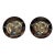 Late 19th Century Japanese Satsuma Meiji Black Plates - a Pair For Sale