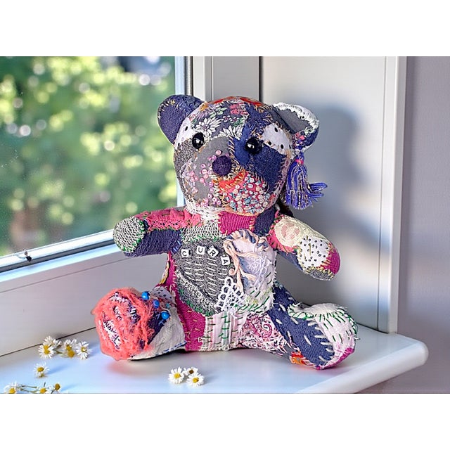 Cura Art Teddy in Textile from Noir Catharsis, 2025 For Sale - Image 9 of 10