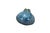 Rustic 2 Vintage Blue Glazed Gourd Shaped Pinch Pot Pottery Bud Vases 2" For Sale - Image 3 of 14