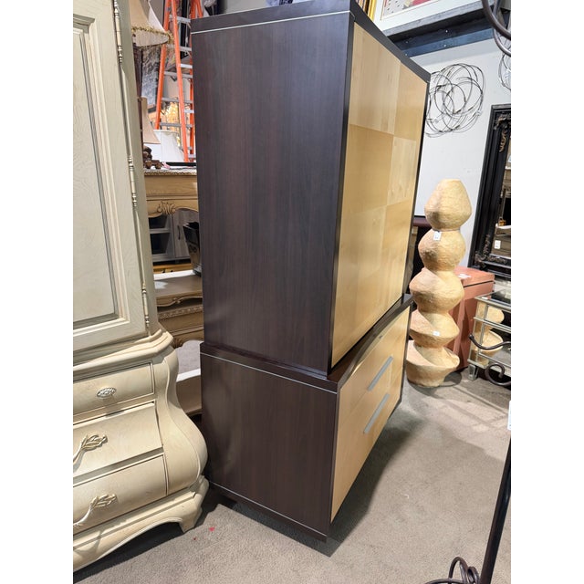 Modern Alf Italia Two Piece Armoire For Sale - Image 3 of 5