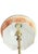 Art Nouveau Faux Bamboo Brass and Milk Glass Table Lamp For Sale - Image 6 of 10