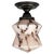 Art Deco Pale Rose Marbled Opaline Glass and Burnished Flush Mount, Germany, 1930s For Sale - Image 18 of 18
