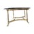 Hollywood Regency Vintage Brass & Beveled Glass Oval Coffee Table With Hoof Feet For Sale - Image 3 of 12