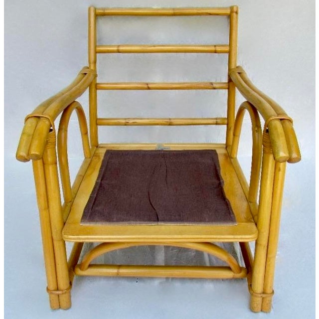 Mid-Century John Wisner Design for Ficks Reed Bentwood Bamboo Rattan Club Lounge Chair For Sale - Image 14 of 18