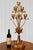 - Original 1970's Hollywood Regency Tulip Table Lamp - Wonderful Floral Metalwork with Scrolled Accenting - Original Gold...