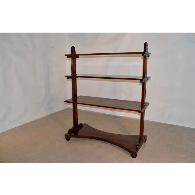 19th Century English Freestanding Shelf Made From Mahogany For Sale - Image 10 of 10
