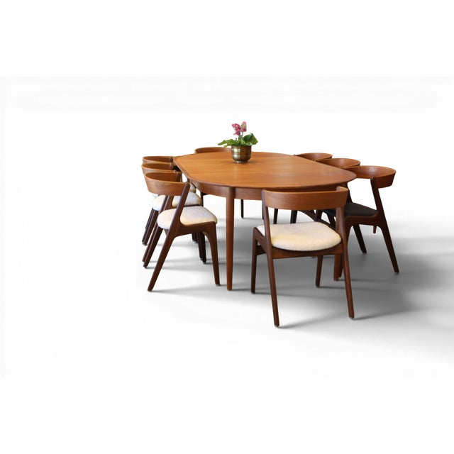 Danish Fire Chair in Teak and Light Bouclé Fabric, 1960s For Sale - Image 17 of 18