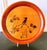 Set of Six Large Lacquered Wood Trays with Ink Paintings by Hirao Chikuka For Sale - Image 10 of 15
