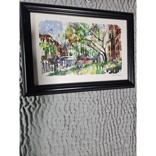 1990s Vintage Commonwealth in Bloom” by Misha Lenn - Seriolithograph W/ Coa For Sale - Image 5 of 9