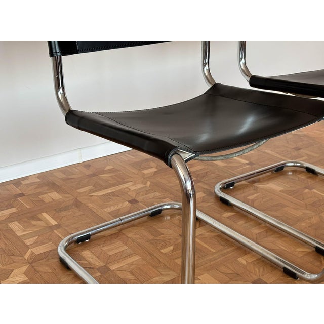 S33 Chairs by Mart Stam for Thonet, 1980s, Set of 2 For Sale - Image 14 of 18