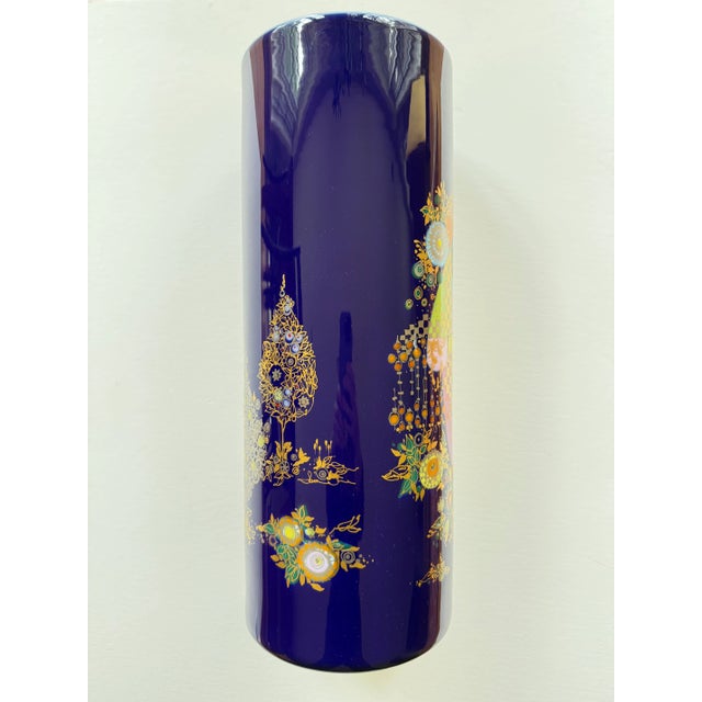Blue Large Mid 20th Century Bjorn Wiinblad '1001 Nacht' or 1001 Nights Porcelain Vase for Rosenthal For Sale - Image 8 of 11