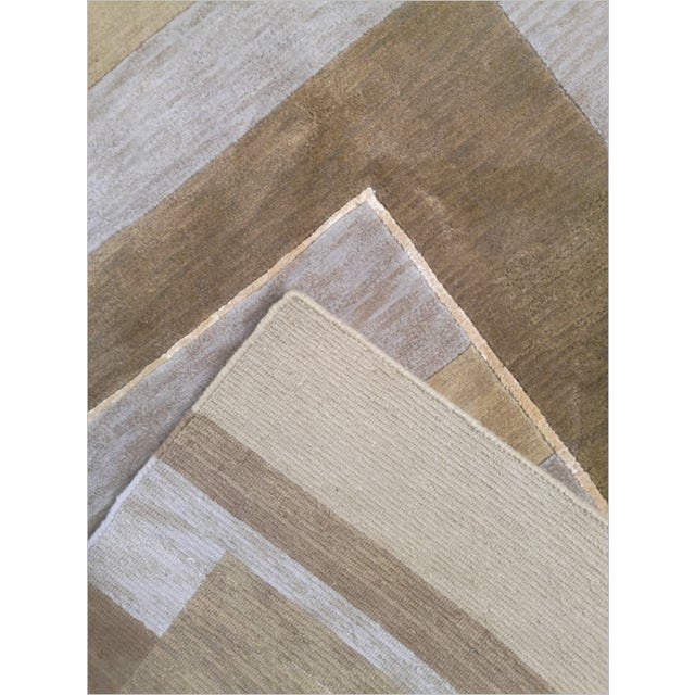 Hand-Knotted Moder Geometric Architectural Rug. 8'x 10'2" For Sale In Los Angeles - Image 6 of 14