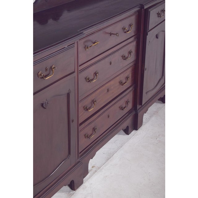 English Vanity Unit with Small Mahogany Top, 1920s For Sale - Image 12 of 13