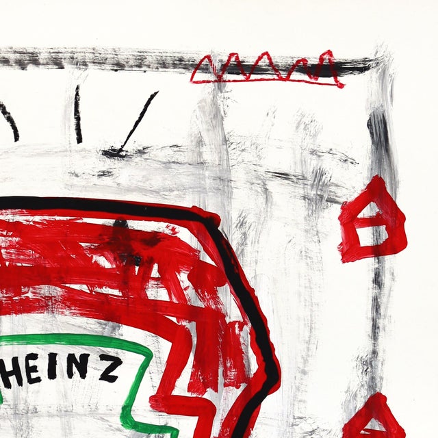 Red Bottle Anthem - Original Pop Art Ketchup Still Life Acrylic Painting on Posterboard by Gary John For Sale - Image 4 of 6
