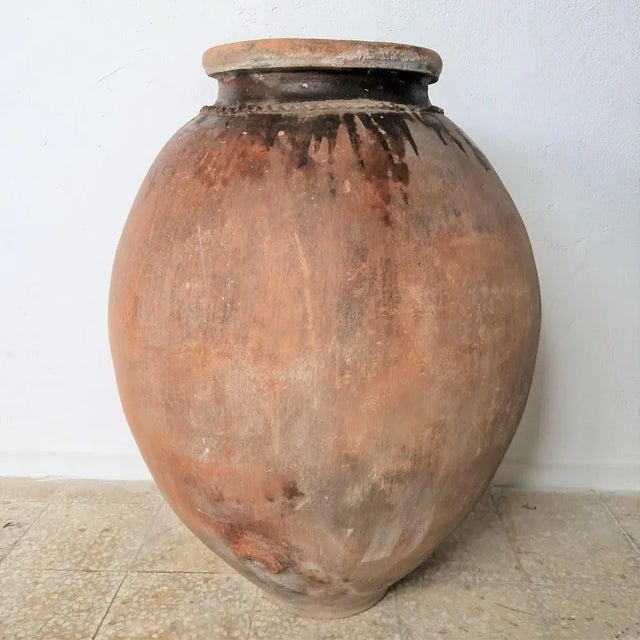 Ceramic Tinaja / Impruneta Wine Amphora in Terracotta. Spain, 1880s For Sale - Image 7 of 11