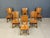 6 robust brutaslist oak dining chairs made in the Netherlands, Oirschot, in the 1960s by a company called Meeuwis The...