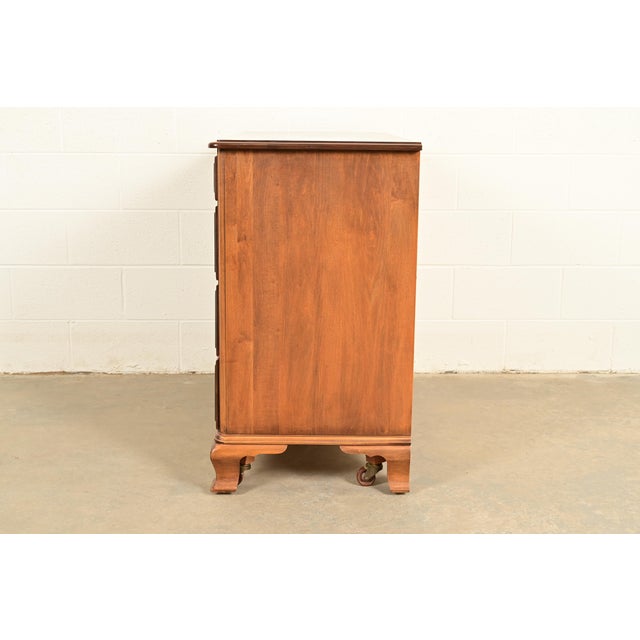 Chippendale Solid Maple Dresser or Chest of Drawers by Kling, Circa 1960s For Sale - Image 11 of 13