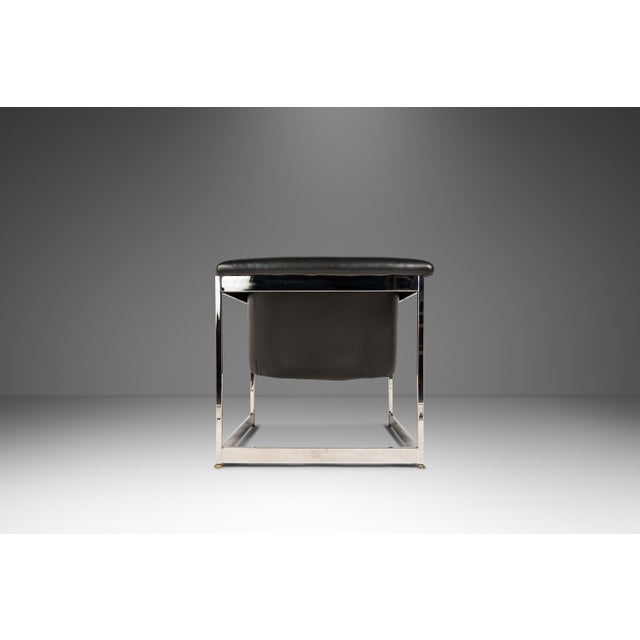 Rare Set of Two ( 2 ) Mid-Century Modern "Cube" Chairs by Milo Baughman for Thayer Coggin, Usa, C. 1960's For Sale In Orlando - Image 6 of 18