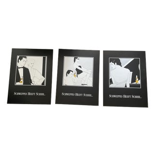Jos Van Uytrecht, Couple, 1984, Print on Paper, Set of 3 For Sale