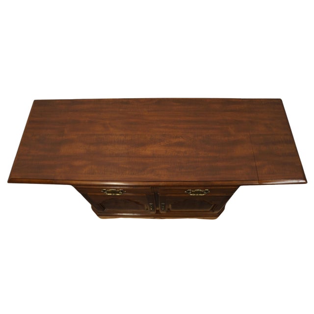 Keller Furniture Solid Cherry Traditional Style 42" Drop Leaf Server Buffet For Sale - Image 9 of 12