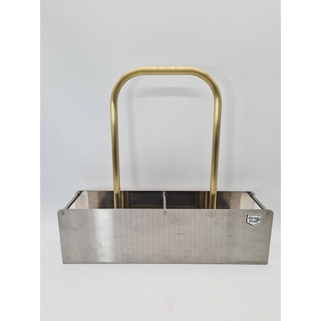 Vintage 4-Bottle Rack from Ristok, Germany, 1970s For Sale - Image 4 of 12