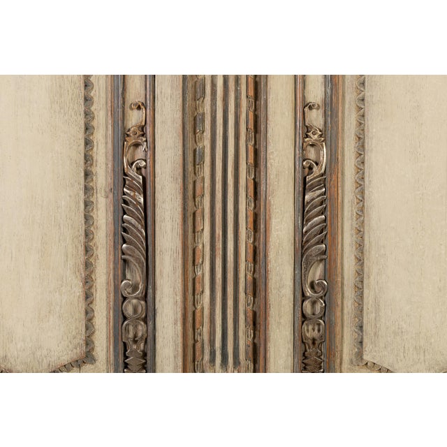 Antique French Painted Armoire in Wood, 1700s For Sale - Image 15 of 18