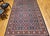 Vintage Persian Tabriz Afshan Rug, Hand-Knotted Wool, Allover Geometric Caucasian Kuba Pattern, Navy & Red, 7x10 For Sale - Image 9 of 18