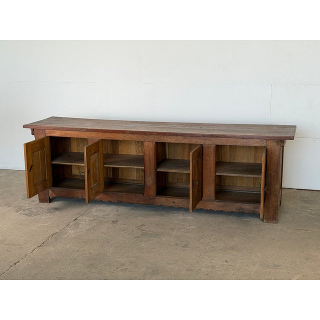 French Provincial Brutalist Oak Sideboard, 1930s For Sale - Image 10 of 16