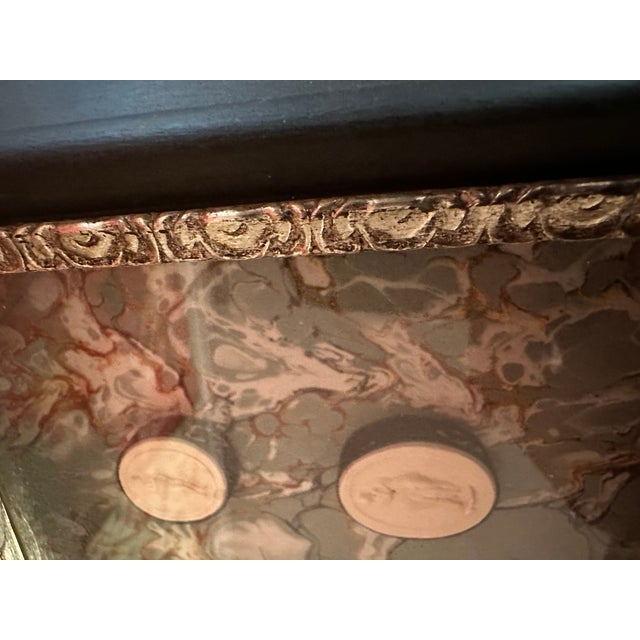 1960s 8 Framed Behind Glass Shadow Box With Venetian Marblized Neoclassical Grand Tour Intaglios For Sale In New York - Image 6 of 10