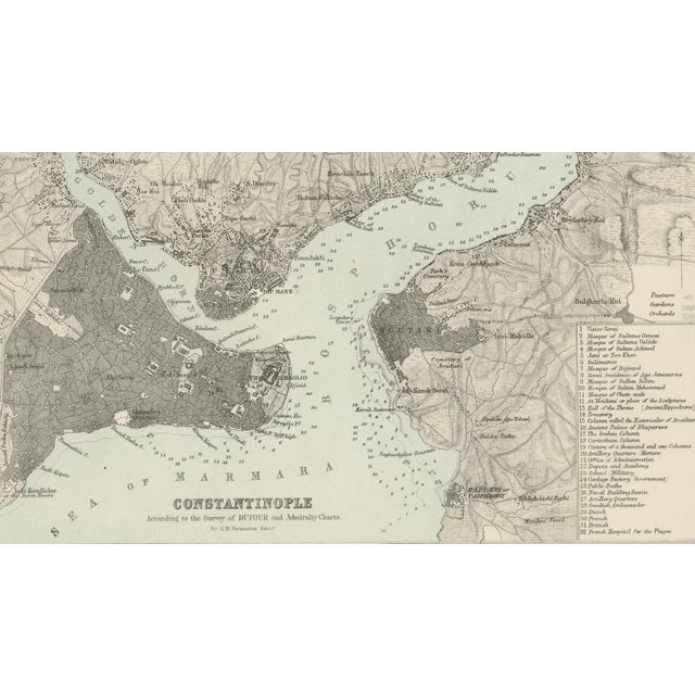 Antique Map of Turkey and Constantinople from Fullarton, 1865 For Sale - Image 5 of 10
