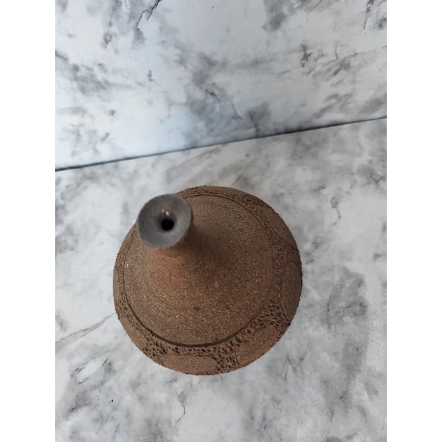1990s 20th Century Textured Bud Vase For Sale - Image 5 of 12