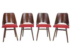 Dining Chairs by Oswald Haerdtl from Thonet, Czechoslovakia, 1960s, Set of 4