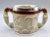Beige 19th-C English Traditional Salt Glazed With Silver Collar & Whippet Dog Loving Cup / Vessel For Sale - Image 8 of 9