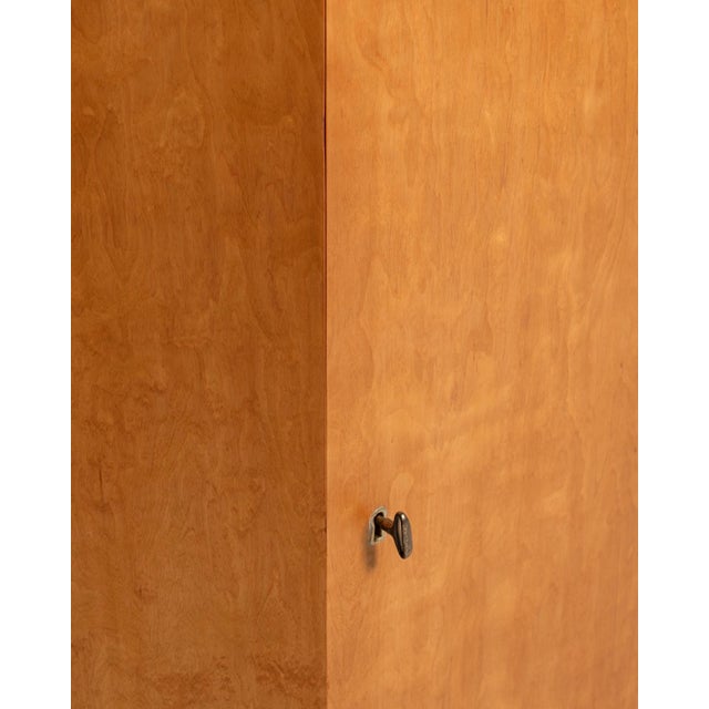 Mid-Century Scandinavian Birch Corner Cabinet, 1930s For Sale - Image 6 of 8