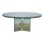 1970s Leon Rosen Pace Collection Style Round Arched Base Cocktail Table For Sale