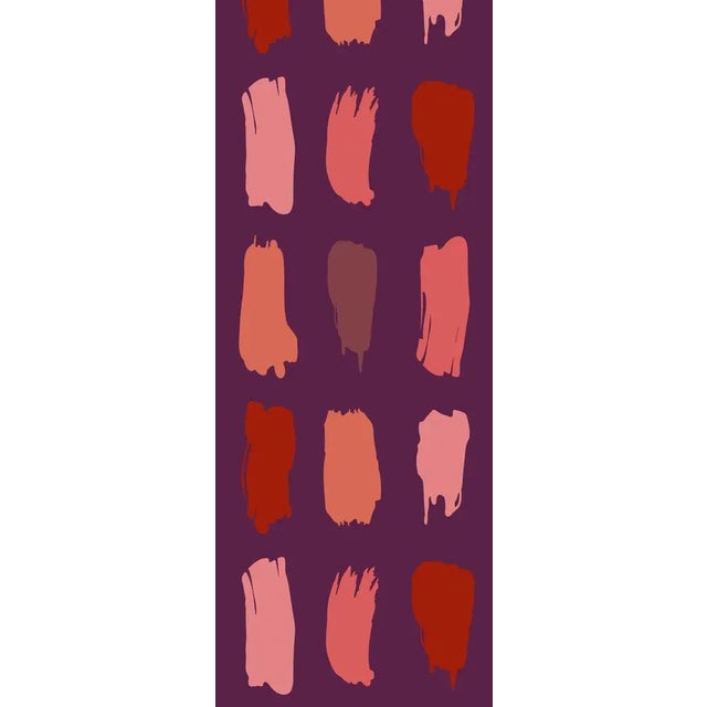 Contemporary Brush Colors Three Panel by Daniela Puppa for Midsummer Milano For Sale - Image 3 of 3