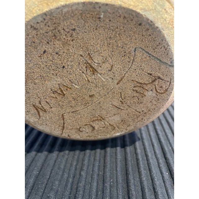 Vintage Ceramic Vase With Stone Inlaid Lizard by Raugh For Sale - Image 12 of 12