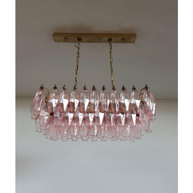 Murano Poliedri Chandelier by Carlo Scarpa, 1990 For Sale - Image 4 of 18