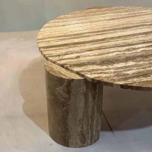 1960s Vintage Sculptural Travertine Coffee Table, 1960s For Sale - Image 5 of 10