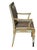 Pair of Hendrix Allardyce Neoclassical Venetian Style Painted Arm Chairs.