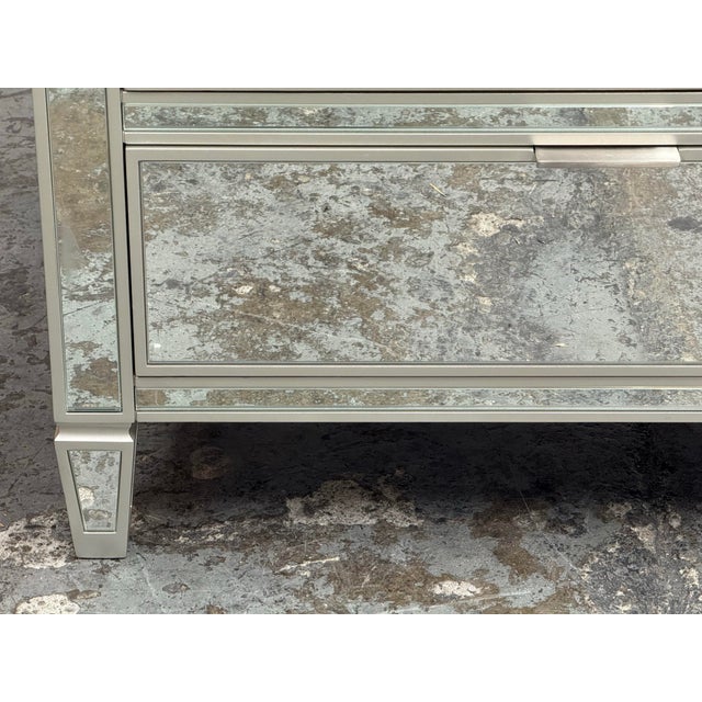 Pottery Barn Park Extra Wide Mirrored Dresser For Sale - Image 10 of 12