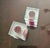 Vintage red and clear salt and pepper shakers with an art deco mid-century design. Featuring a "stepped" or tiered square...