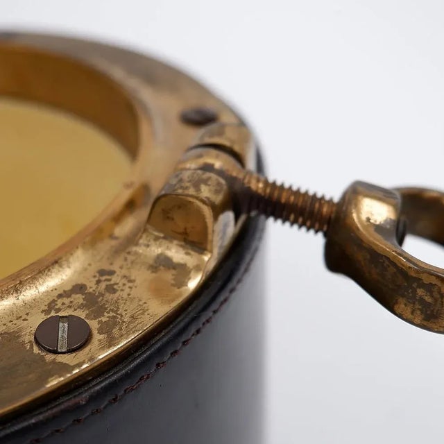 Vintage Leather and Brass Cigar Humidor from Dunhill, 1960s For Sale - Image 5 of 16